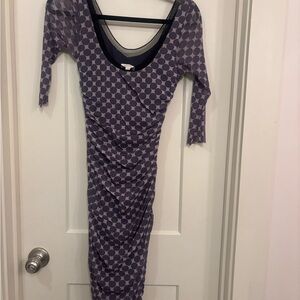 Weston Purple Polka Dot Women's Dress